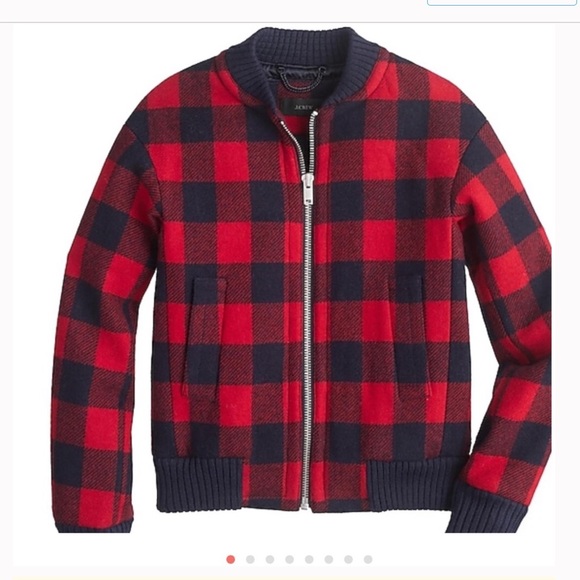 NWT J.crew buffalo check bomber jacket - Picture 2 of 7
